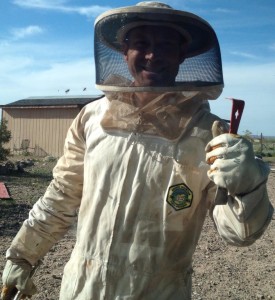 Derek Abello the beekeeper